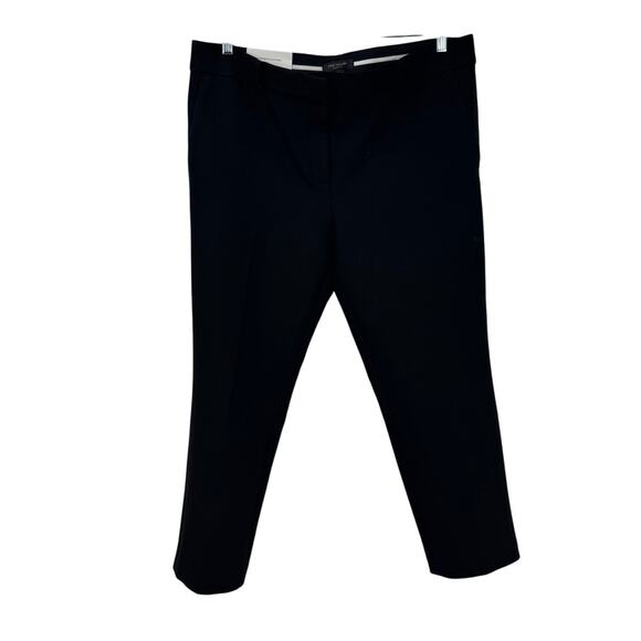 NEW Ann Taylor Devin Fit Ankle Pants Size 14 Black Work Career Classic Capsule - Picture 1 of 8